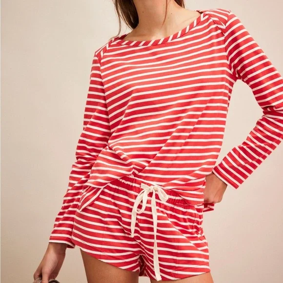 Free People Stripe Top - Picture 1 of 5